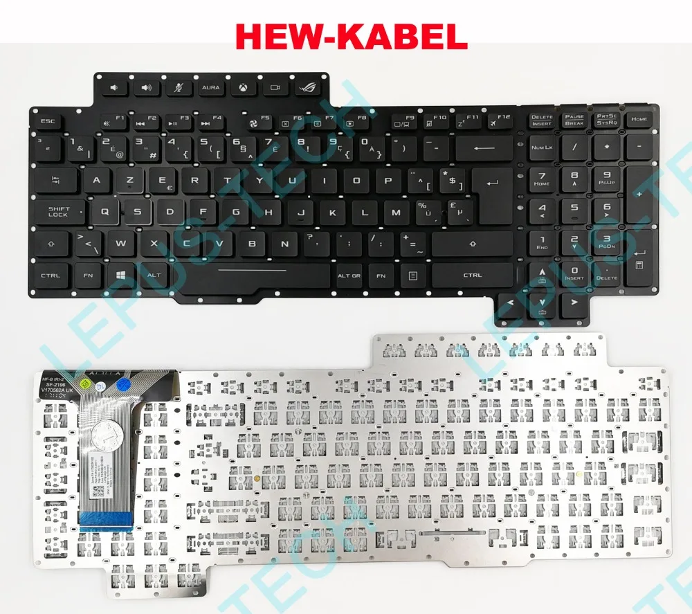 

Keyboard for ASUS ROG G703 G703VI G703GI G703GS Belgium BE keyboard with backlight Keyboard