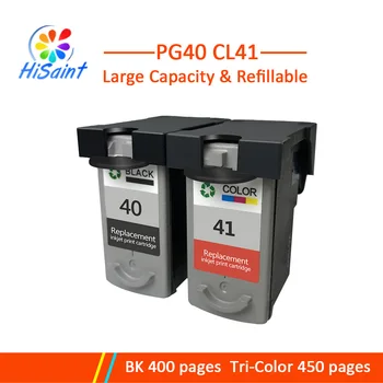 

Hisaint 1 Set PG-40 CL-41 Ink Cartridge for Canon PG40 CL41 for PIXMA IP2500 IP2600 MX300 MP160 MP140 MP150 Ink Jet Printer