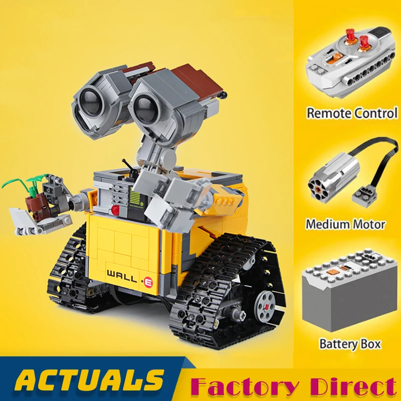 

Remote Control WALL-E Robot Ideas Series Building Blocks Movie Figures Model Bricks RC Toy Kids Gift Compatible LegoINGlys