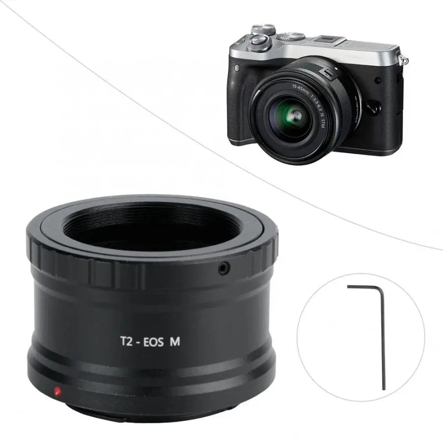 Профессиональный телескоп объектив T2 для Canon беззеркальных Камера переходное кольцо M42* 0,75 для цифровой однообъективной зеркальной камеры Canon EOS M беззеркальный