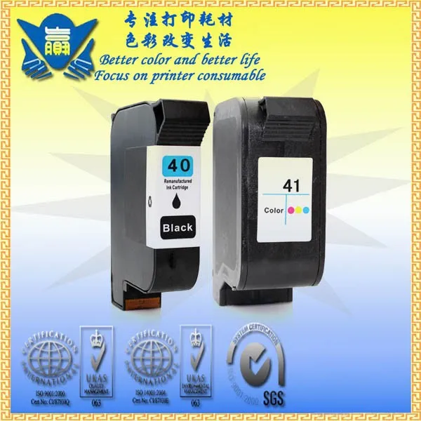 Восстановленный картридж для чернил JIANYINGCHEN замена HPs 40 41 Deskjet 1200C 230 250C 330 350C 430 450C