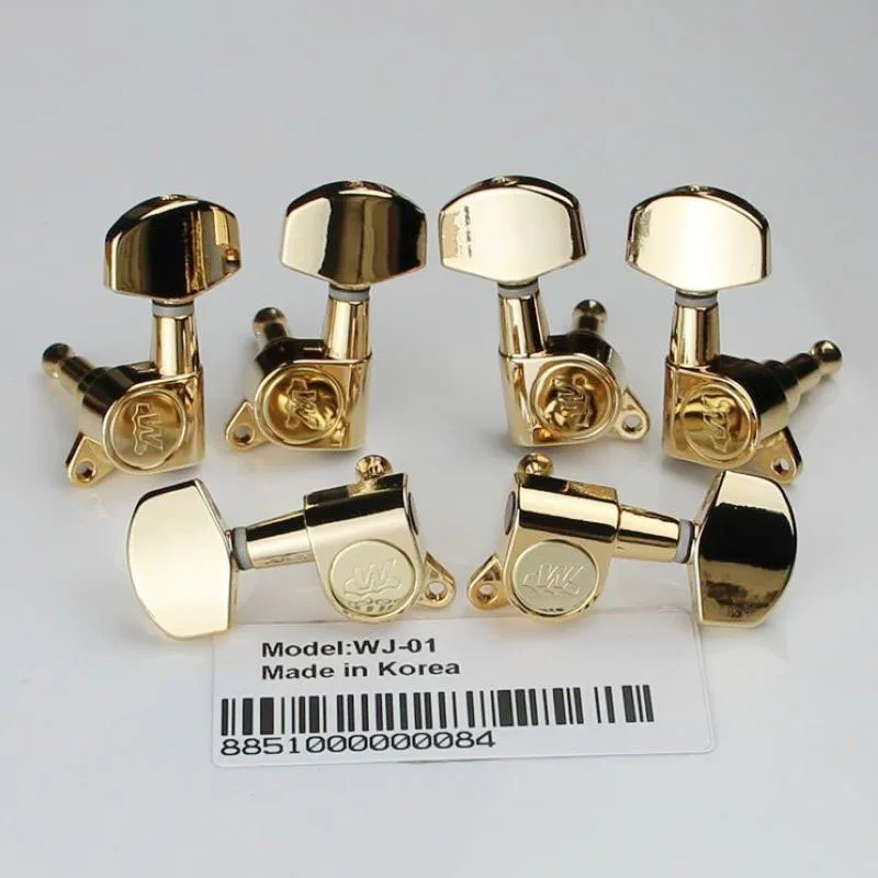 

NEW wilkinson WJ-01 3R3L Guitar Machine Heads Tuners 3+3 Gold Tuning Pegs ( With packaging )