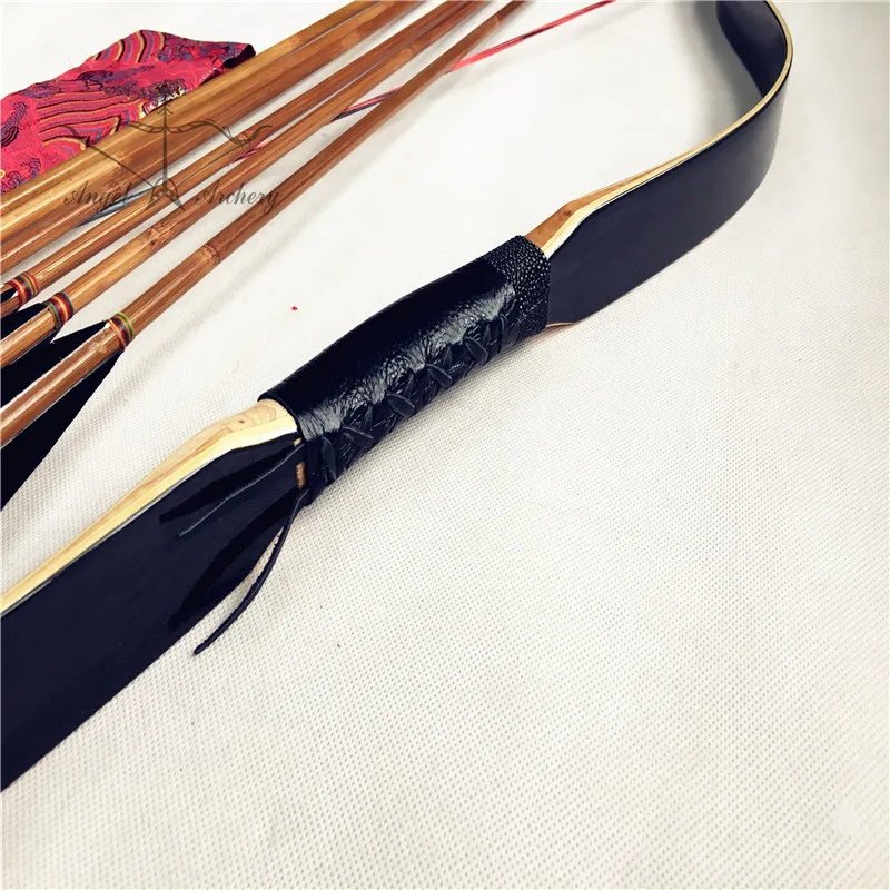 20lb 60lb Черный ламинированный лук Рекурсивный Huntinglongbow Лук Набор Охота для охоты