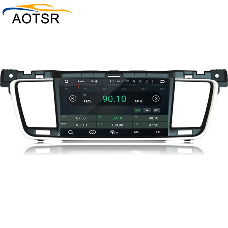 Cheap IPS Screen Android 8.1 Car head unit For PEUGEOT 508 2011 2012 2013 2014 2015 2016 2017 Car Radio stereo with GPS navigation BT 6