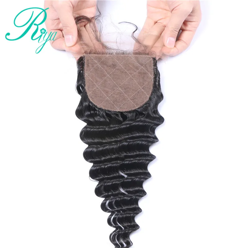 deep wave wave bundles with 4X4 silk base closure  (5)