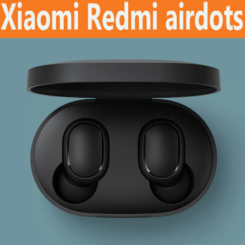

Original Xiaomi Redmi Airdots Wireless Headphoens Bluetooth 5.0 TWS Earphone 3D Bass Stereo Earphoens Headset XioMi Mi9 Mi 9