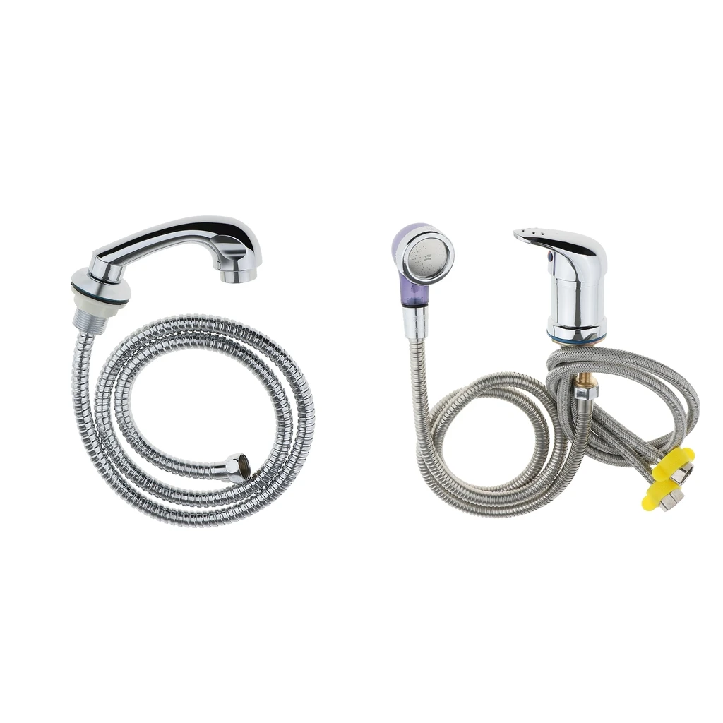 Durable Beauty Shampoo Bowl Hot and Cold Faucet Handle with Spray Hose