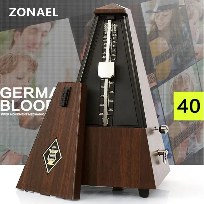 ZONAEL Piano metronome Friend Teak Tower type Precision Mechanical