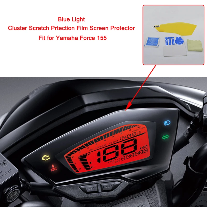 MTCLUB для Yamaha Force 155 Спидометр кластер Защита от царапин защитная пленка экрана с