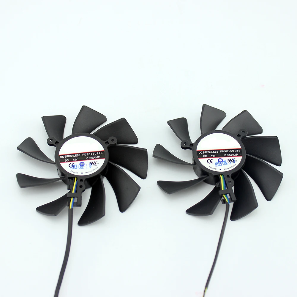 85MM FD9015U12S 4Pin DC 12V Cooling Fan Replacement For XFX HD7950 HD 7970 7950 Dual-X Graphics Video Card Cooler Fan