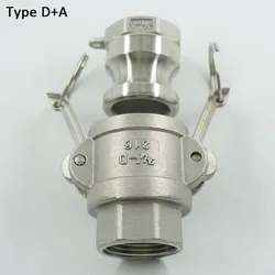 1 1/4 & Quot; Tipo D + a Acoplador de Leva de Acero Inoxidable 304 Acoplador de Desconexión Rápida Bspt Rosca Hembra 1 1/4 & Quot; Tipo D + a Acoplador de Leva de Acero Inoxidable 304 Acoplador de Desconexión Rápida Bspt Rosca Hembra