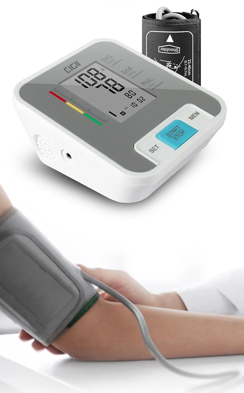 B56 Portable LCD digital Upper Arm Blood Pressure Monitor Sadoun.com