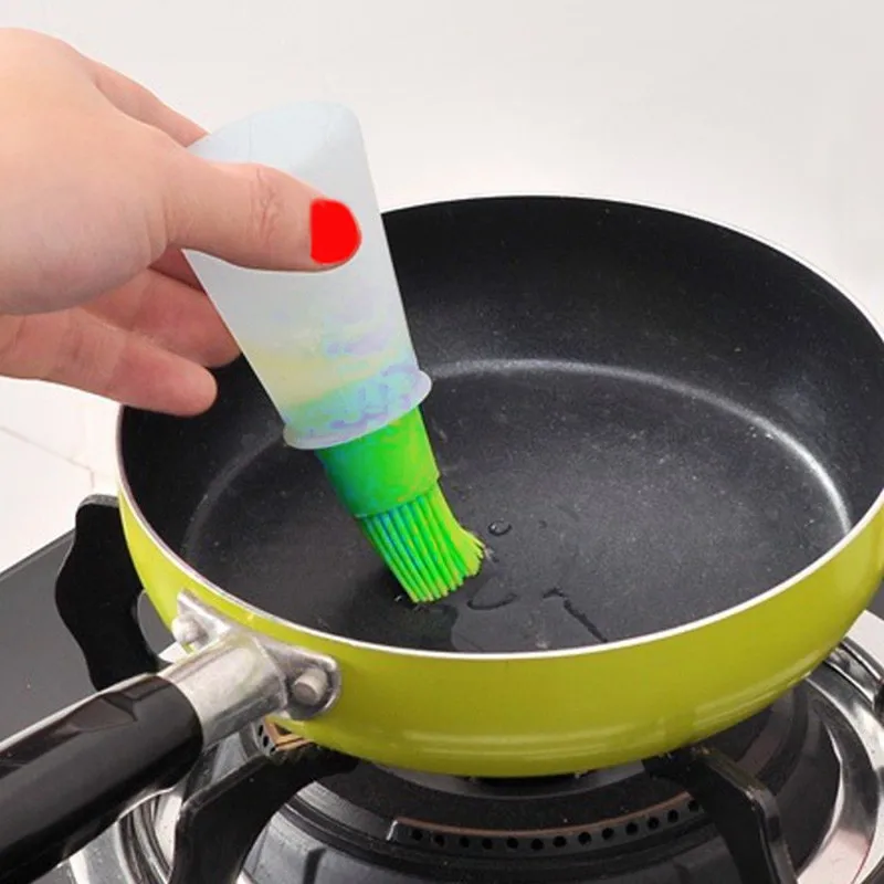 

Useful Oil Brush Pastry Barbecue Baking Silicone Basting Cooking Tools Easy to Clean Kitchen Bakeware Brush