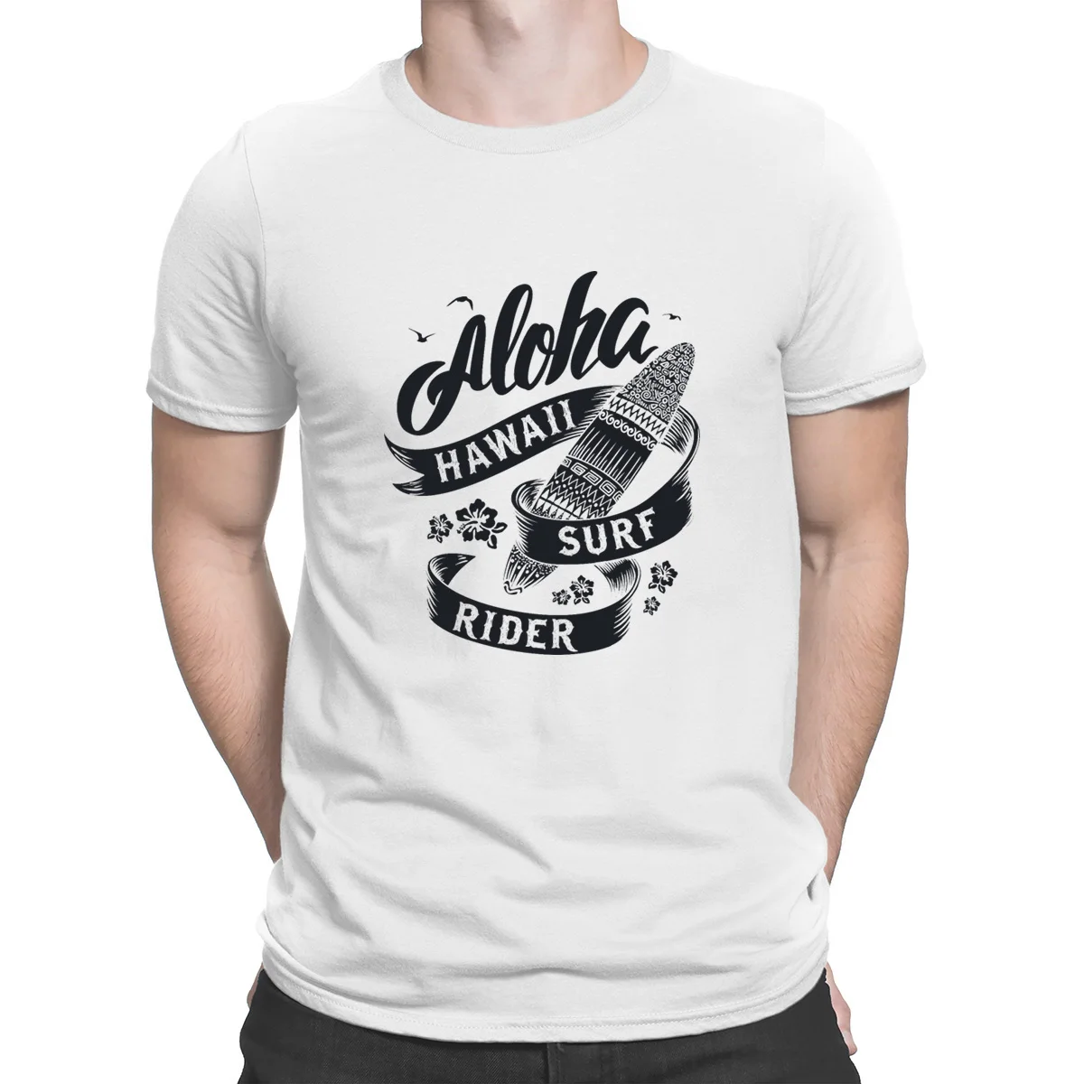 spesifikasi Hawaii Aloha Surfing Rider Tshirts Besar Tee Top Pakaian Pria Musim Panas Katun Hadiah Berleher O Anlarach