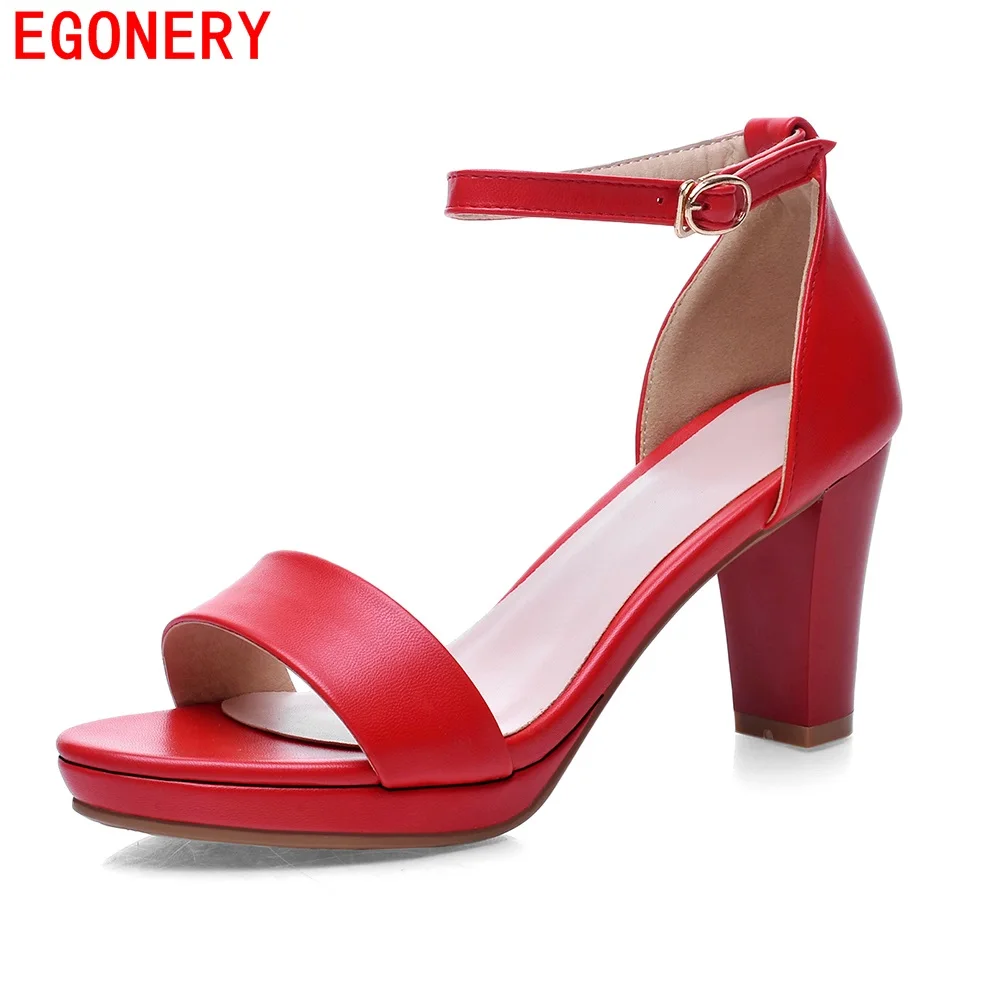 square high heel sandals