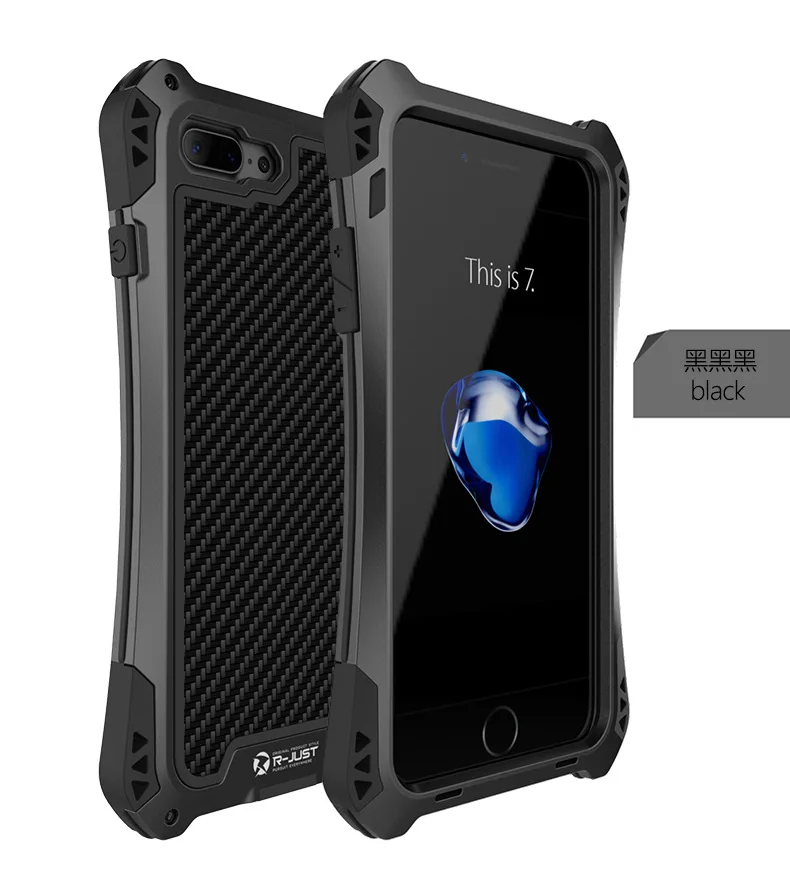 imágenes para 2017 Nueva Marca R-JUST Vida Resistente A Prueba de Golpes A Prueba de agua de Todo el cuerpo Cubierta de la Caja protectora de Metal Para iphone 7 plus 7 6 6 S Plus imágenes para 2017 Nueva Marca R-JUST Vida Resistente A Prueba de Golpes A Prueba de agua de Todo el cuerpo Cubierta de la Caja protectora de Metal Para iphone 7 plus 7 6 6 S Plus