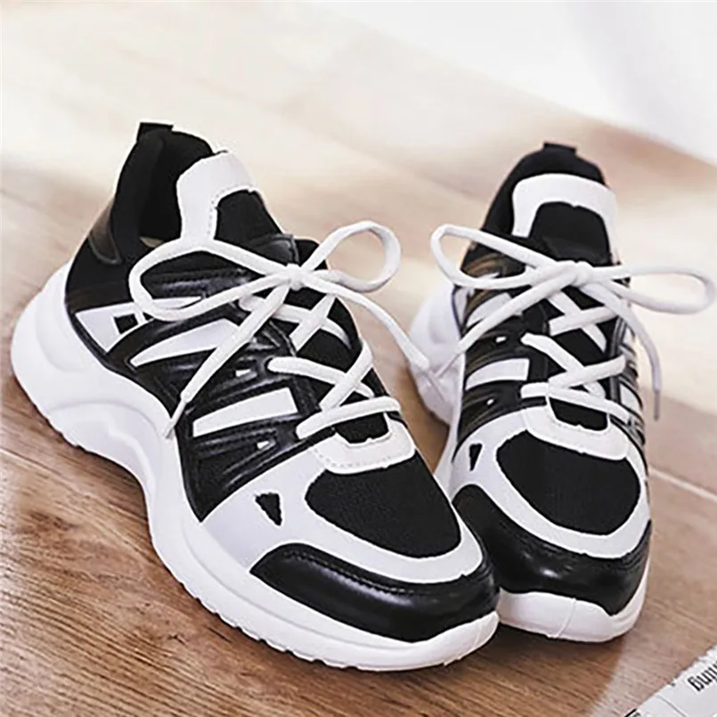 Women's casual sports shoes mesh breathable ladies shoes fashion sports shoes with soft high comfort shoes for female 40J17 (4)