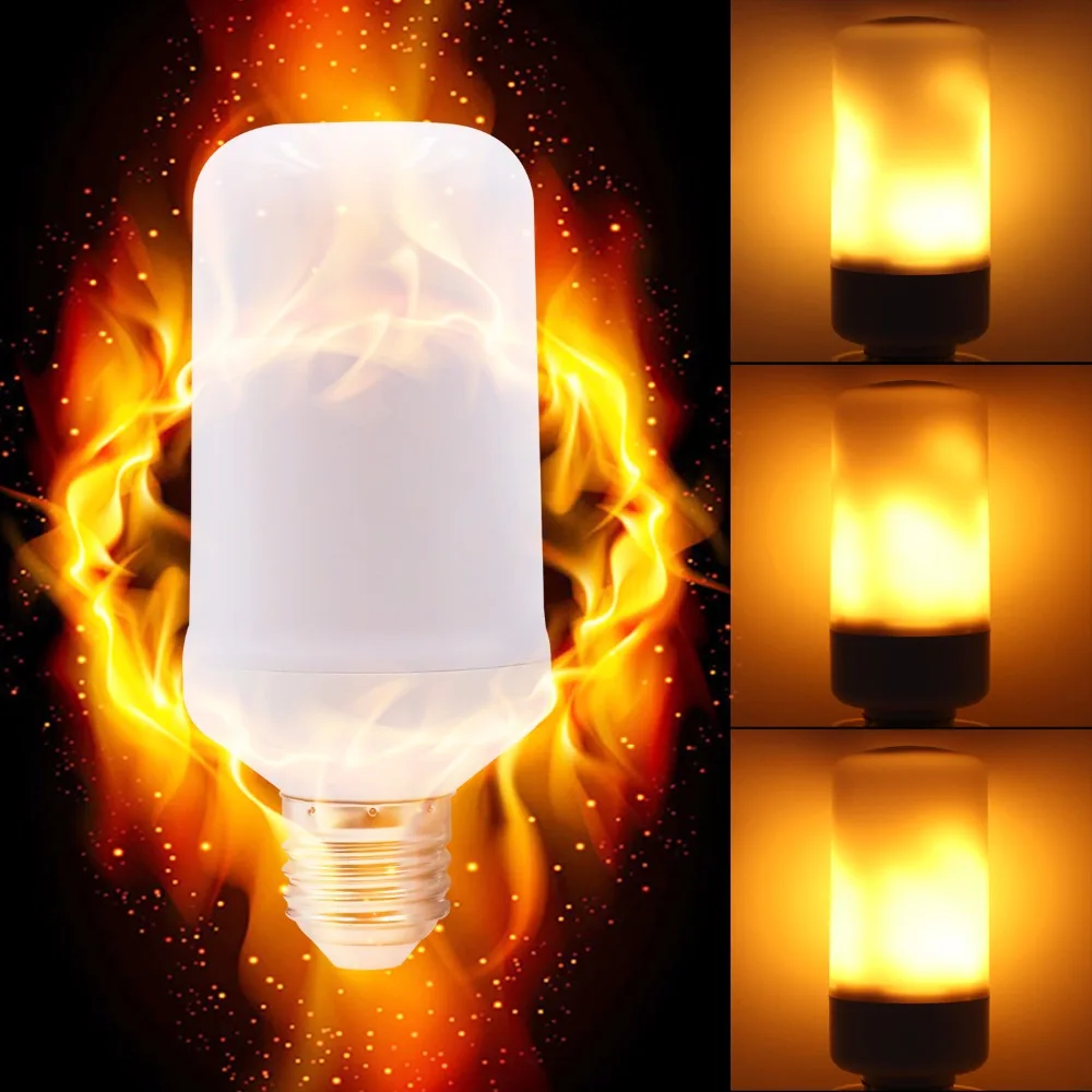 

GUGI Holiday Romantic Flame effect Led Light Bulb 3 Modes with Gravity Bright Lamp Bulb Flickering For Bedroom Corridor Decor.