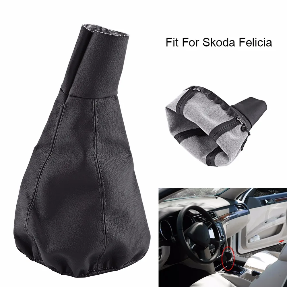 Car Gear Shift Stick Gaiter Boot PU Leather Dust Cover Replacement For