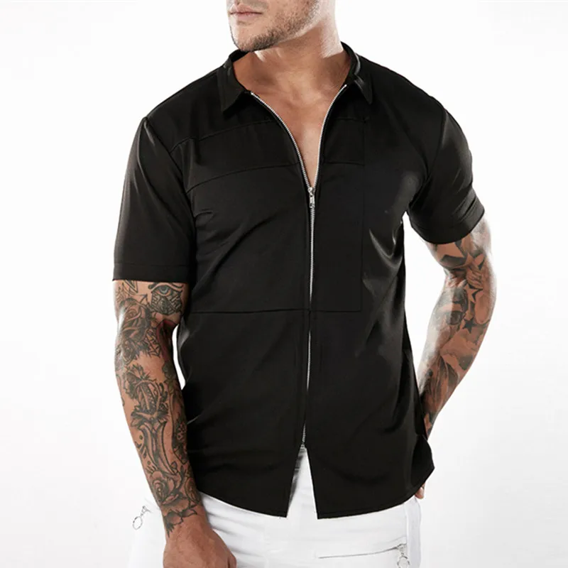 black and white mens dress shirt