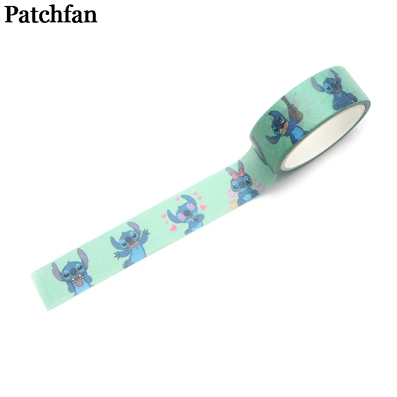 Patchfan Stitch meme Косплей малыш мультфильм альбом книга DIY Скрапбукинг клей васи маскирующая лента принт шаблон стикер A2020