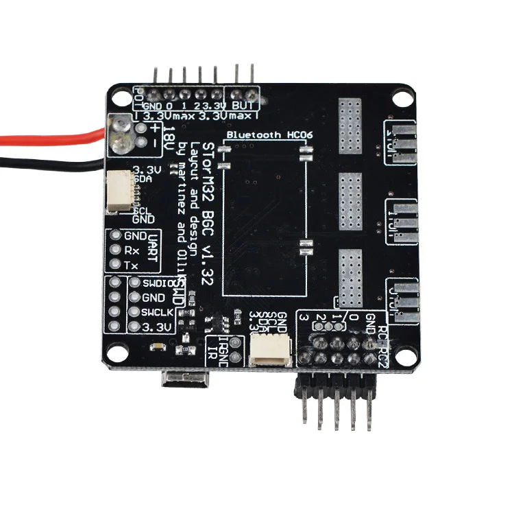 Storm32 BGC 32Bit 3-осевой STM32 бесщеточный карданный контроллер доска с двойной гироскоп