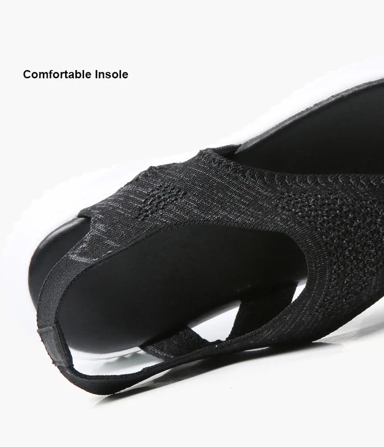 LL 9520-2019 Breathable Flyknit Women Sandals Summer Woman Shoes-6