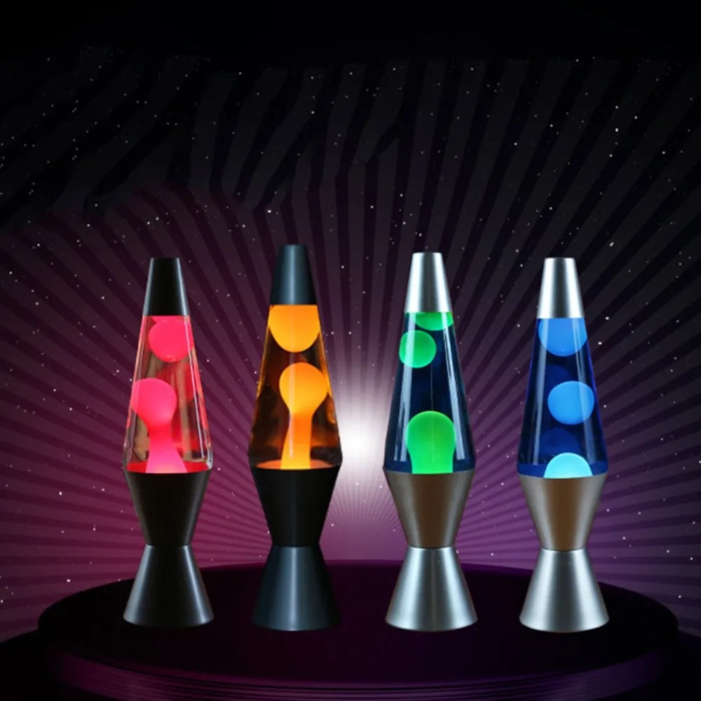 

Aluminum Base Lava Waxing Lamp Liquid Paste Light Innovative Conical Decoration Light Jellyfish Light Bedroom Night Light