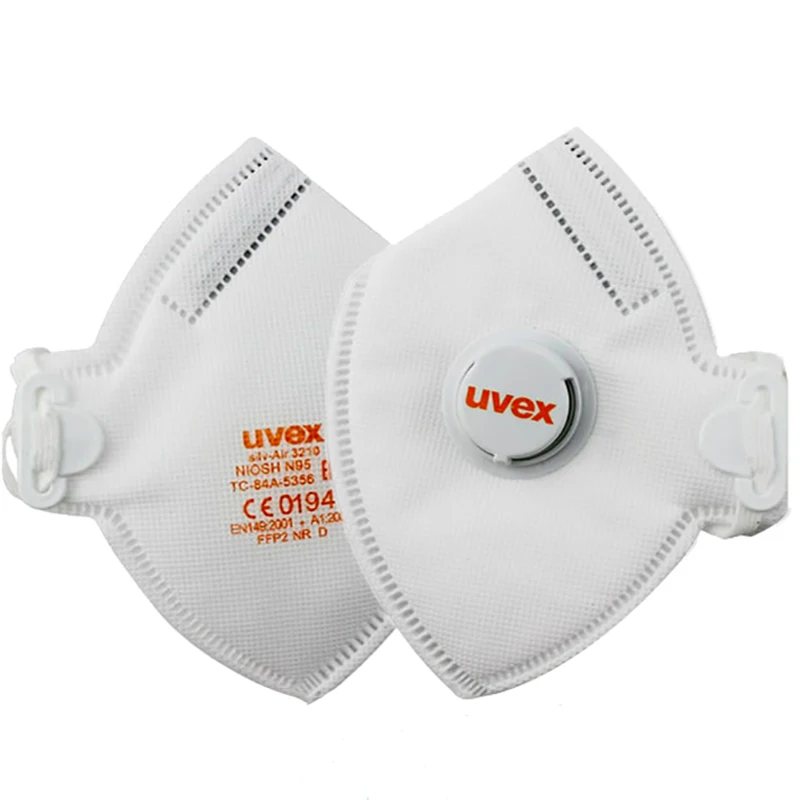 

UVEX 3210 Dust Mask FFP2 Level Protective Mask Anti-fog PM2.5 Particulate Respirator Dustproof Kitchen Working Safety Masks