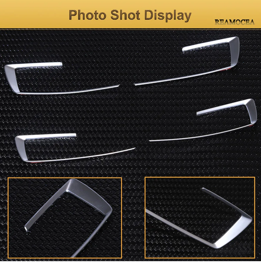 Reamocea 1 Set Silver Chrome Dashboard Console Cover Trim for BMW 3 4 Series F30 F31 F32 F34 F36 316 318 320 420 2013 2014 2015 (7)