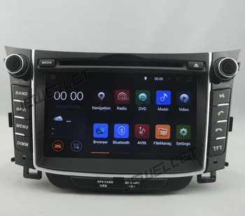 

Octa core IPS screen Android 9.0 Car DVD GPS radio Navigation for Hyundai I30, Elantra GT 2013-2016 with 4G/Wifi DVR OBD