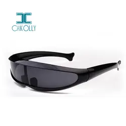 Caikolly X-men индивидуальность солнцезащитные очки ртути объектив лазерные очки ветрозащитный солнцезащитные очки роботы очки