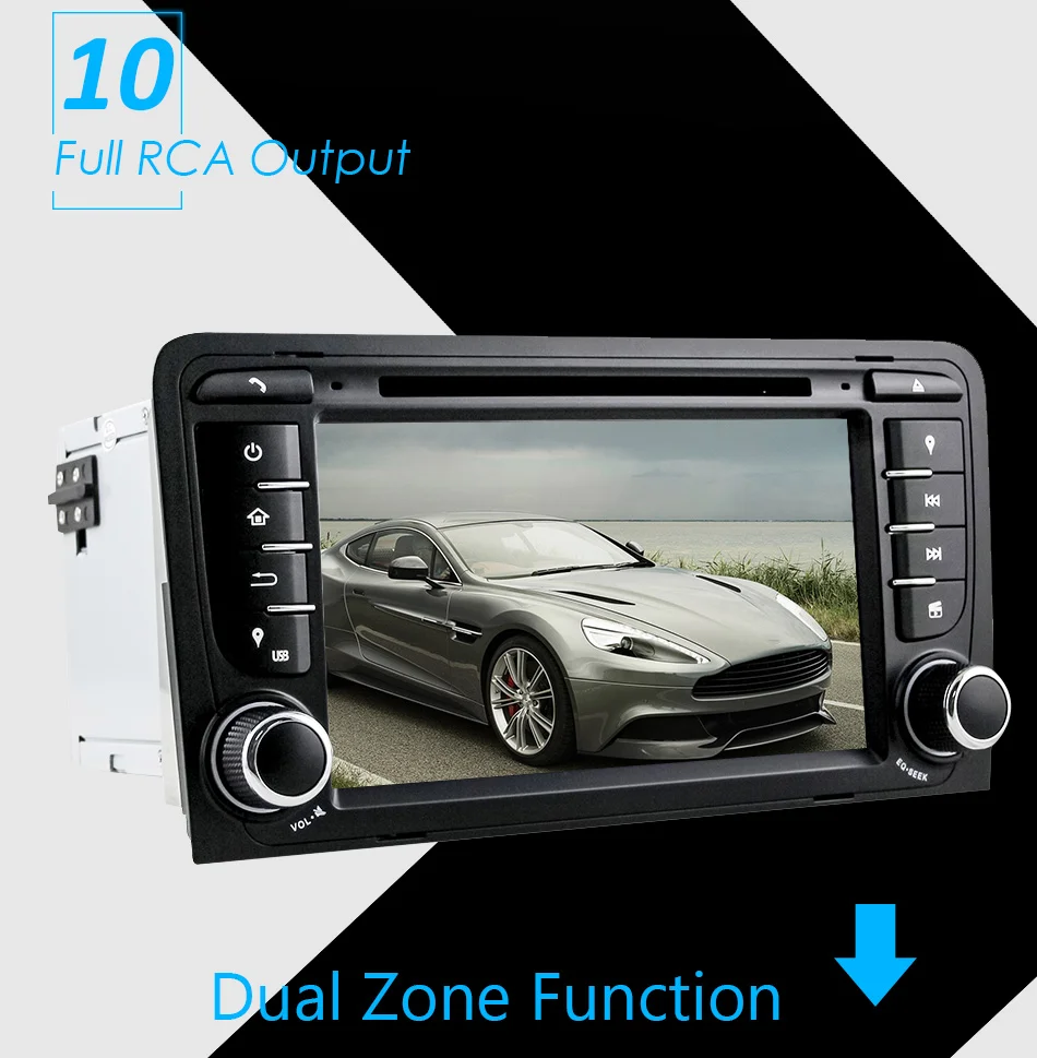 Top Eunavi 7" Octa 8 Core 4G RAM Android 8.0 Car DVD Radio Player for Audi A3/S3(2003-2013) stereo with TPMS/OBD2/4G/DAB+/GPS/WIFI 18