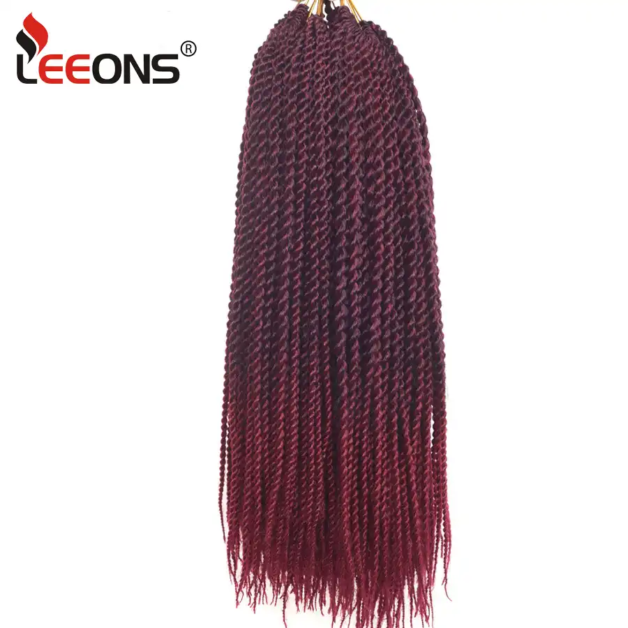 Leeons Kanekalon Hair Braid 18inch Senegalese Crochet Leeons Kanekalon Hair Braid 18inch
