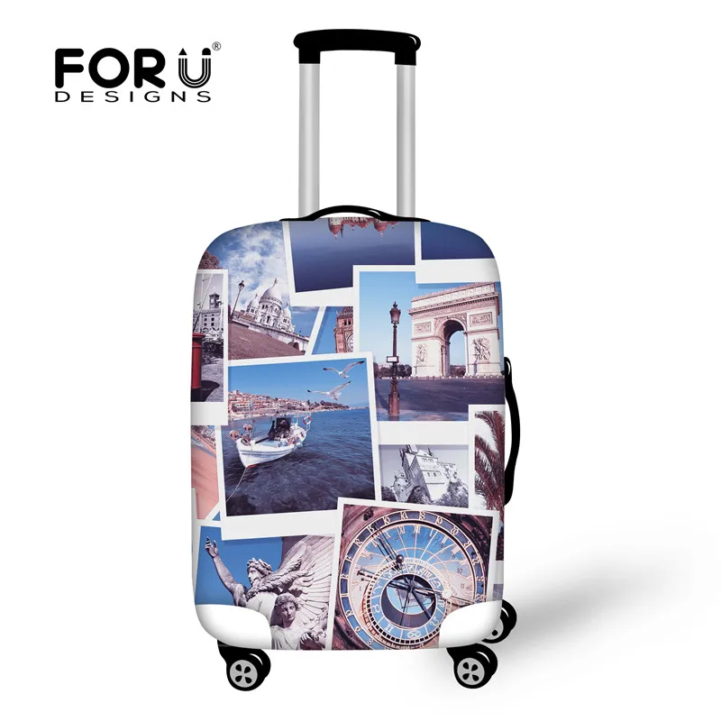 FORUDESIGNS Дорожный Чехол с принтом для багажа, защитный чехол для чемодана, пылезащитный эластичный Чехол для багажа, аксессуары для путешествий - Цвет: XD625