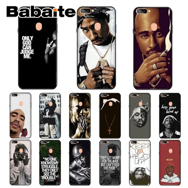 Babaite 2Pac Тупак шаблон ТПУ Мягкие аксессуары для телефонов Чехол мобильного