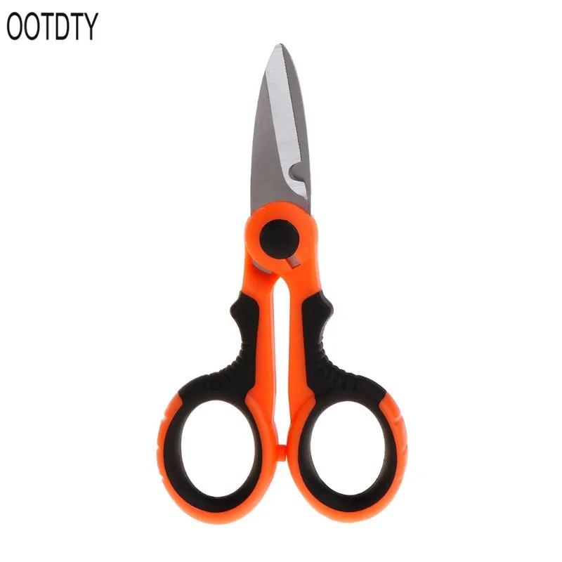 

Fishing Line Scissors Cutter Stainless Steel Soft Handle Sawtooth Blade Professional Portable Multi Functional Tackle Outdoor To