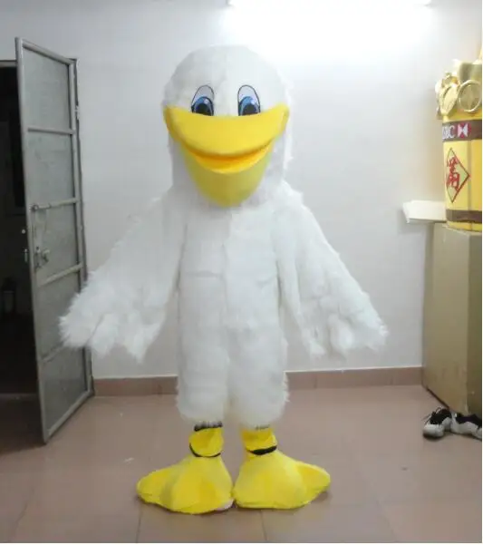 

New Adult Best Sale White Bird Turkey Plush Mascot Costume Christmas Fancy Dress Halloween Mascot Costume