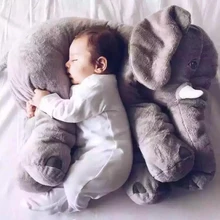 Biggest 60cm Infant Soft Appease Elephant Playmate Calm Doll Baby Toys Elephant Pillow Plush Toys Stuffed Doll Girl Friend Gift