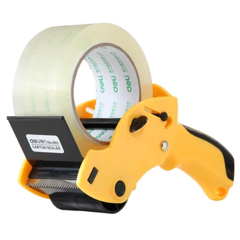 

Deli sealing packer is capable 6cm width sealing tape holder cutter with cutter manual packing machine papelaria tape dispenser