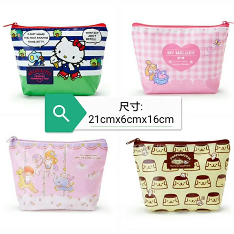 

IVYYE 1PCS Melody Twin Star Anime Storage Bags Household Portable Travel Bag Makeup Tote Handbags Coin Pouch NEW