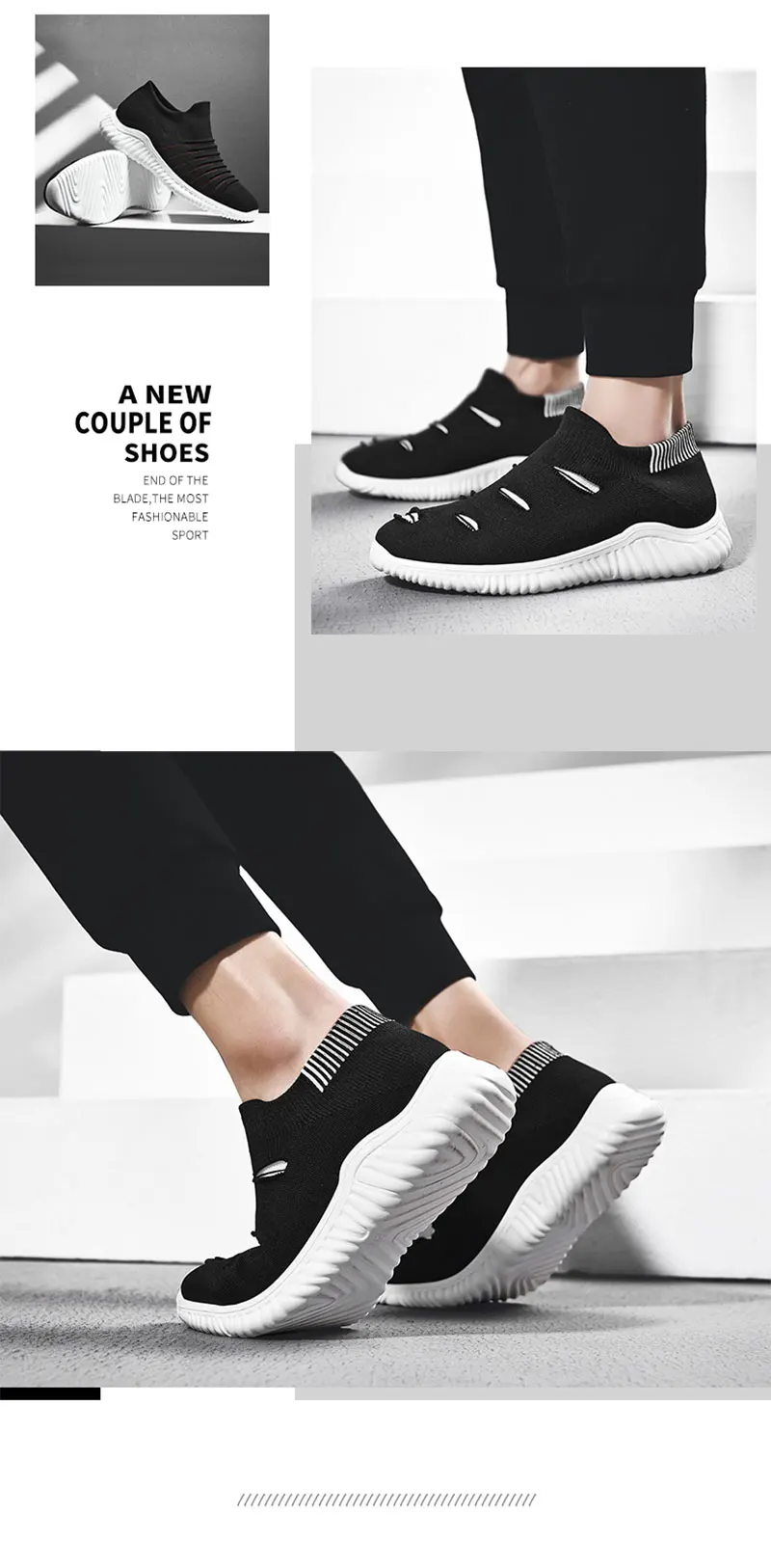 New Summer Hot Sale Man Casual Shoes Breathable Light Fashion Male Loafers Adult Outdoor Soft Non-slip Black Men Sneakers (6)