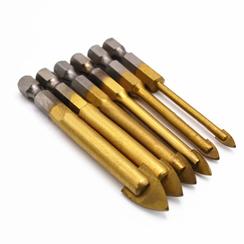 Buy 6pcs Glass Fine Drill Bits Carbide Alloy Titanium