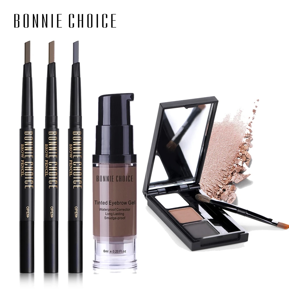 

BONNIE CHOICE Eyebrow Pencil Tatoo Eye Brow Gel Henna Waterproof Long-lasting Eyebrow Powder Automatic Tint Cosmetics