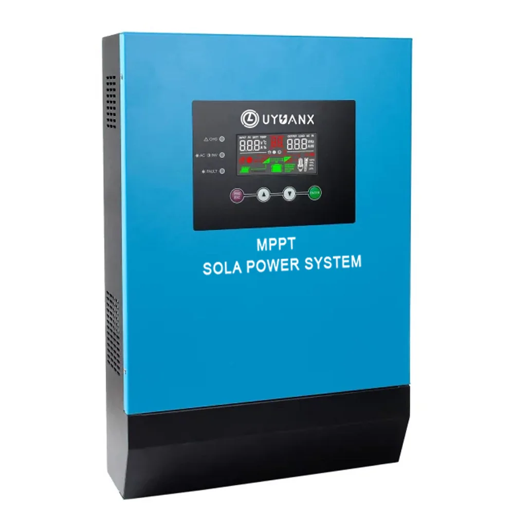 

5000W Hybrid Pure Sine Wave Inverter and 60A MPPT Solar Charger Controller 2 in 1 Solar System Inverter 3000w PV Input
