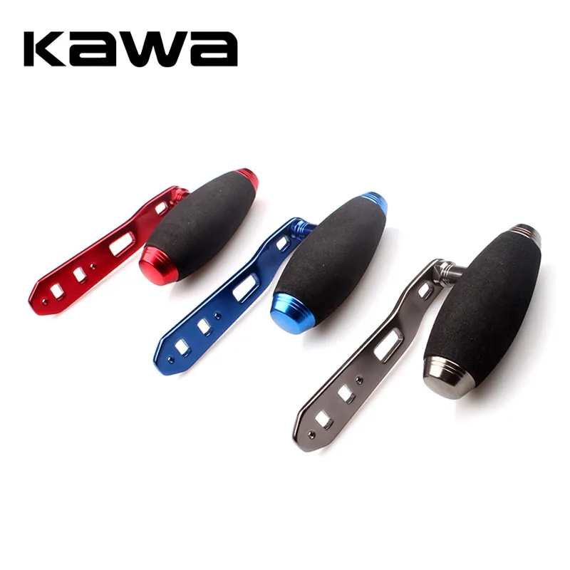 Kawa New Fishing Reel Handle, Fishing Rocker, Trolling Wheel Handle, Double Hole Size 8*5mm 110mm Length Red Black Gold color