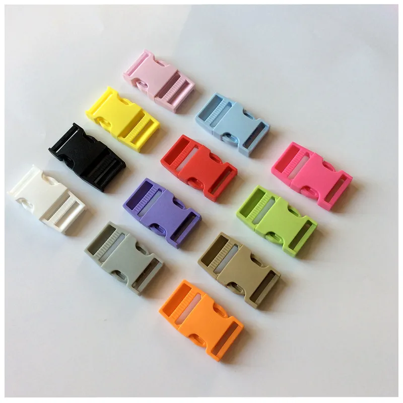 

50Pcs 25mm Side Release Buckle Curved Parachute Bracelet DIY Dog Collar Strap Webbing Outdoor Camp