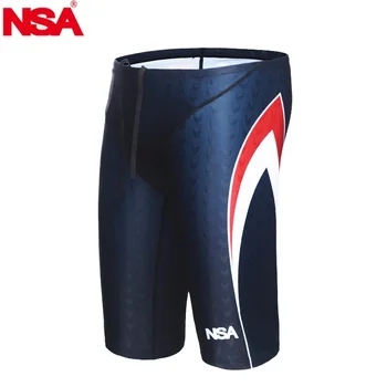 

NSA Brand 2019 Swimsuit Boys Swimwear Men Swim Trunks Boxer Mens Swimming Trunks Shorts Sunga Competition Sharkskin Swimsuit