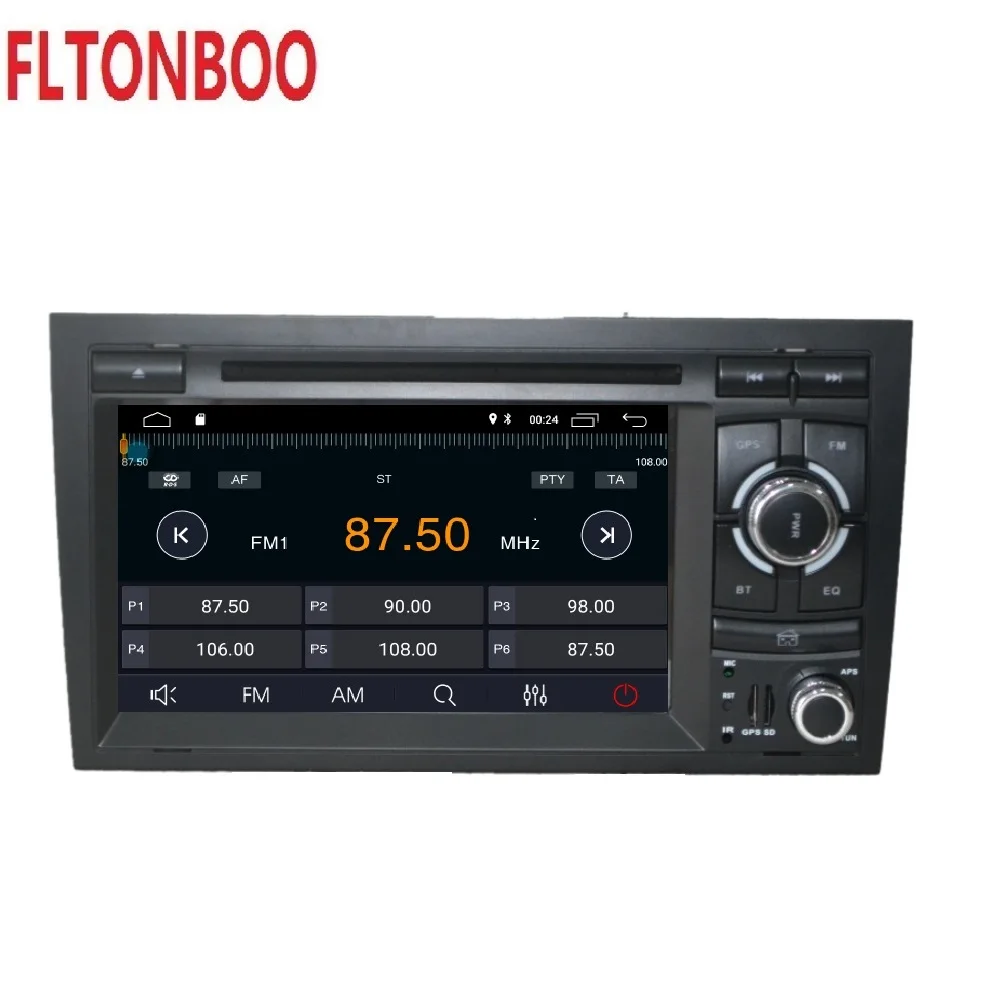 Discount 7" Android 9 for AUDI A4 2din car dvd,gps navigation,wifi,radio,bluetooth,Steering wheel Canbus,free 8g map mic,touch screen 2