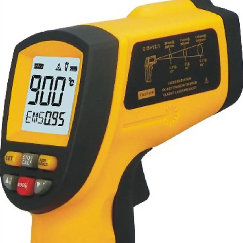 GM900 Non Contact 12:1 LCD Display IR Infrared Digital Temperature Gun ...